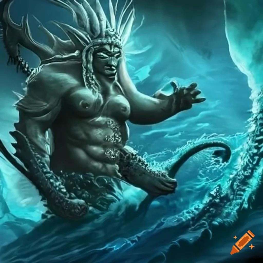 Amanikable, the powerful filipino god of the sea