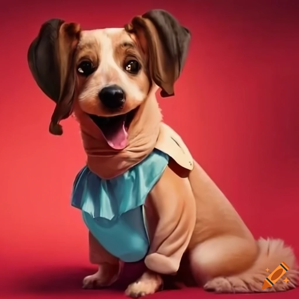 A Dog With A Disney Costume A Dog With A Disney Costume