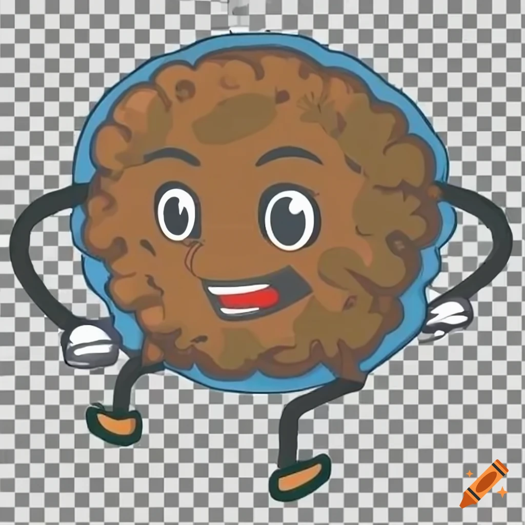 Background transparent falafel character hat cartoon on Craiyon