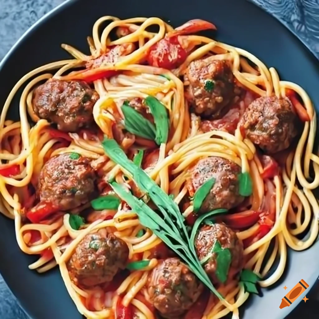 Spaghetti and meatballs