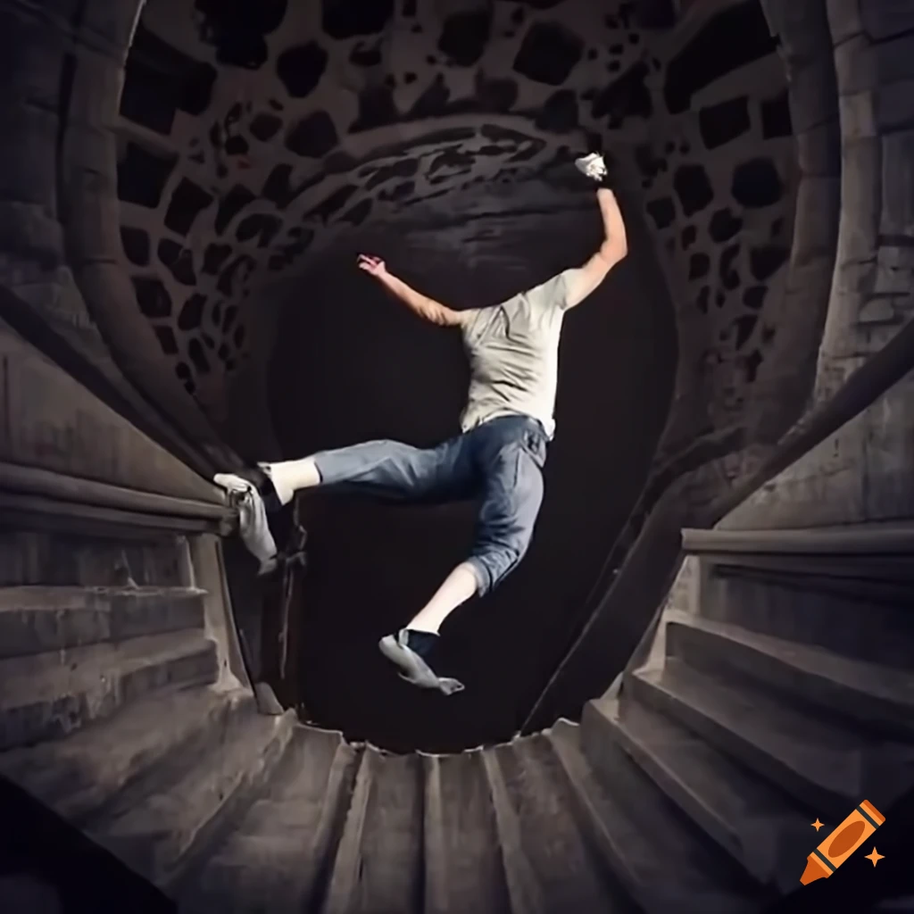 a-man-energetically-climbing-a-flight-of-stairs