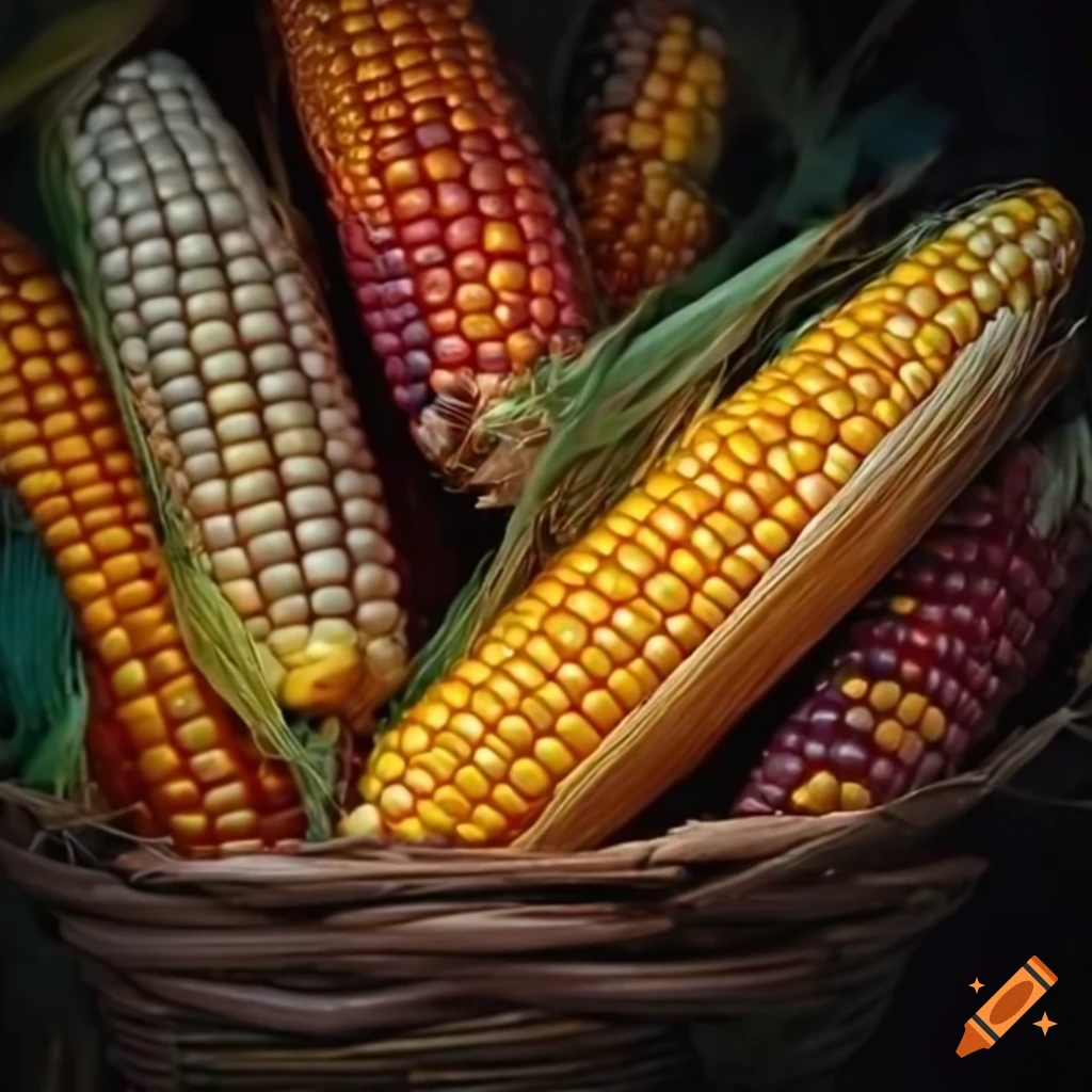 a-bright-colorful-bushel-of-fresh-picked-indian-corn-in-a-basket