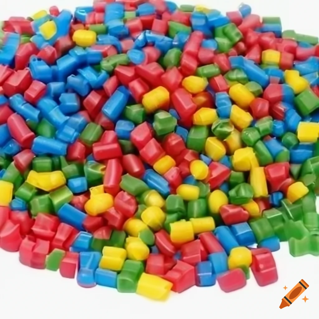 Vibrant colorful plastic pellets for resin or plastic coloring, high