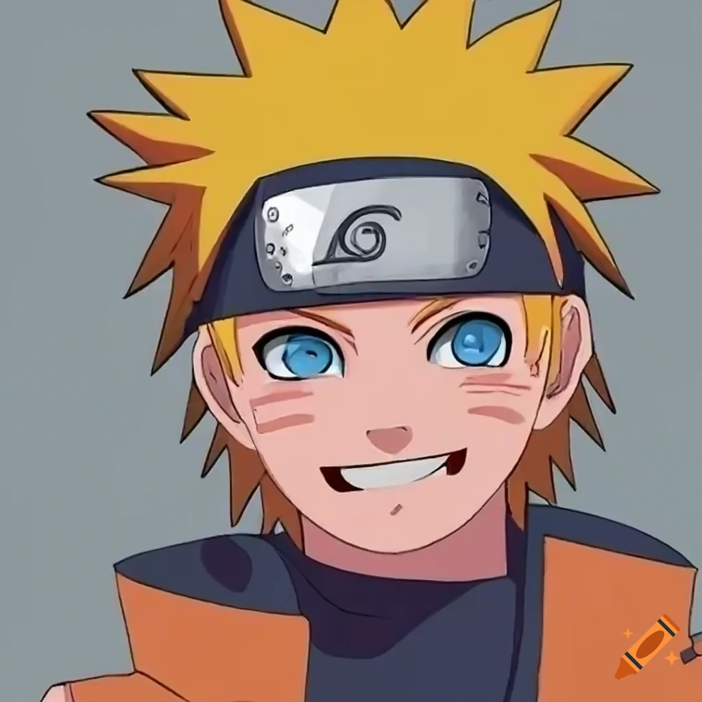 Anime Drawing, How to Draw Naruto (Young) Smile