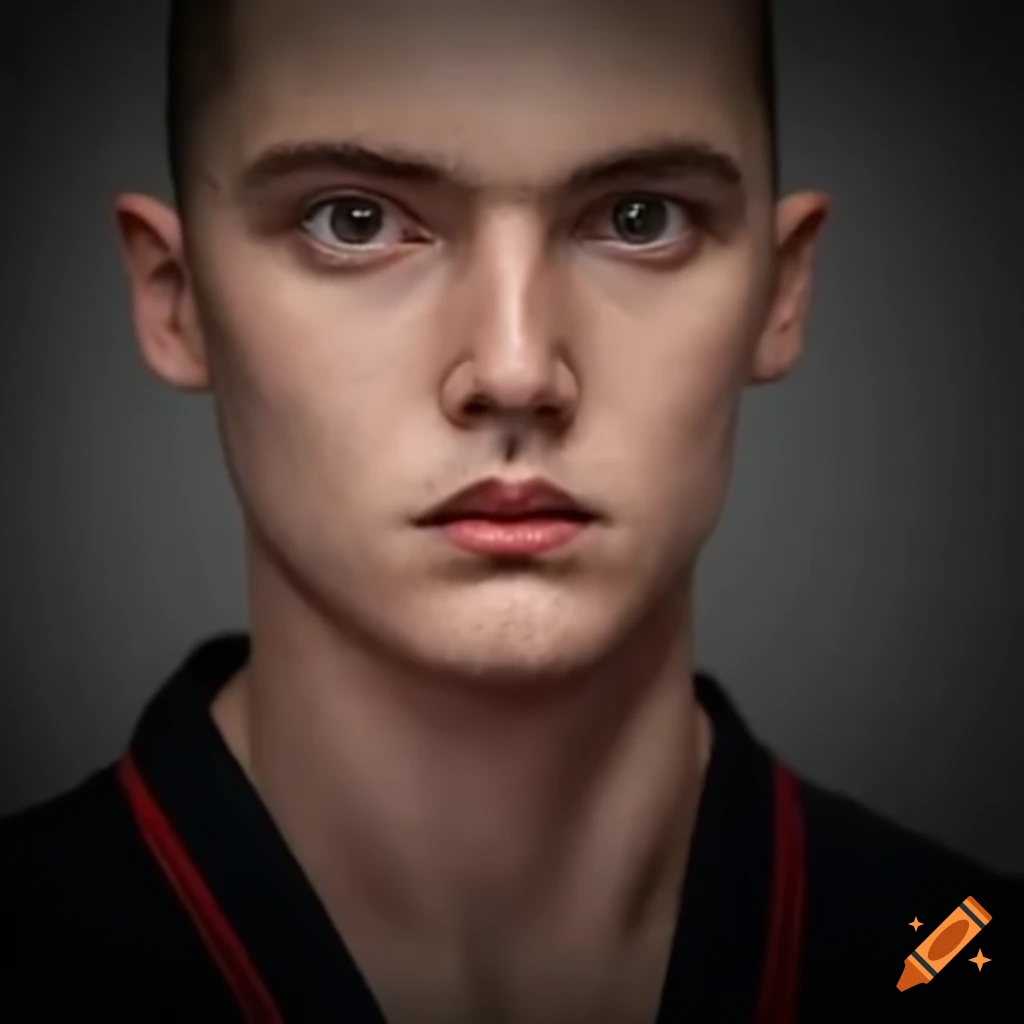 Young white male martial artist