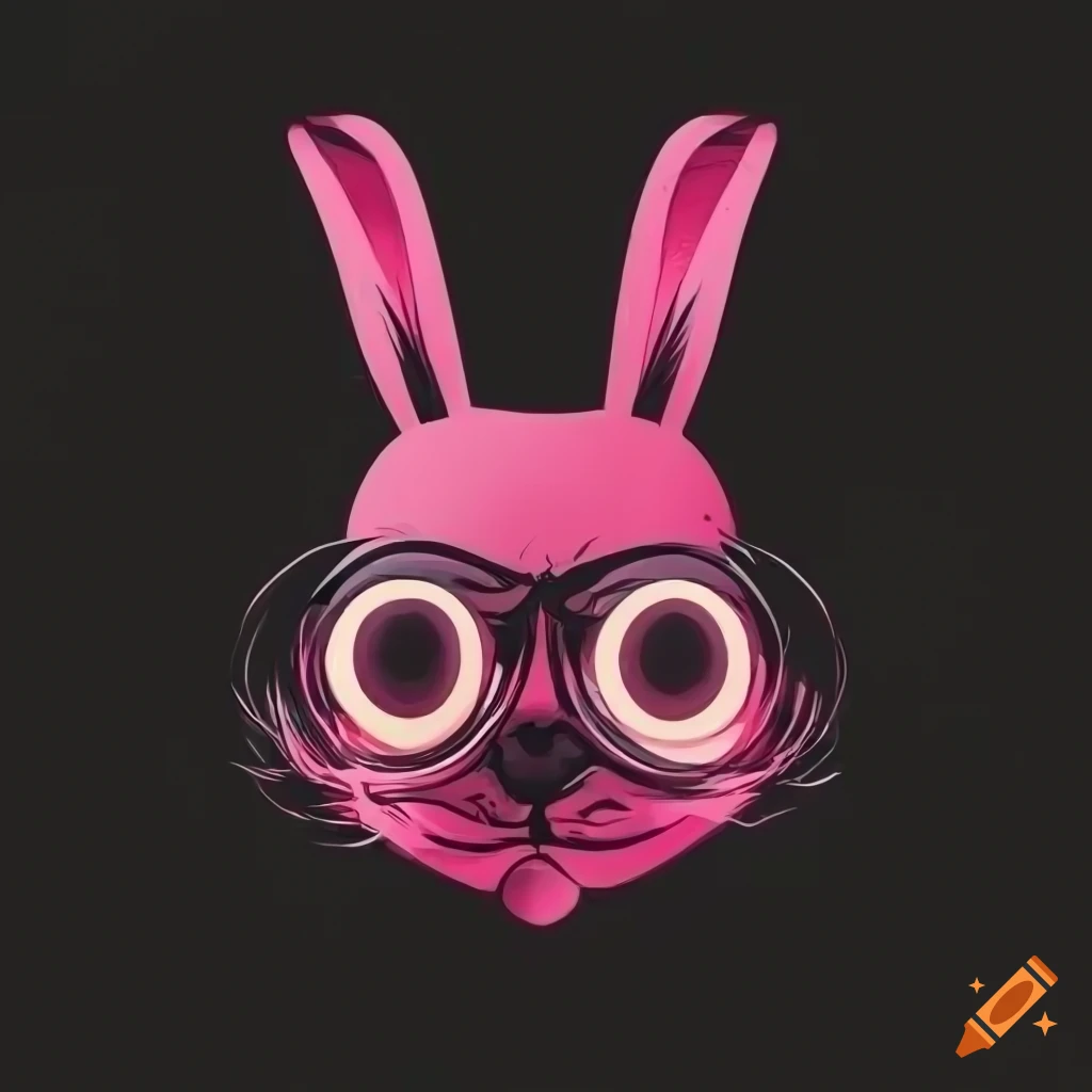 Cool rabbit logo on Craiyon