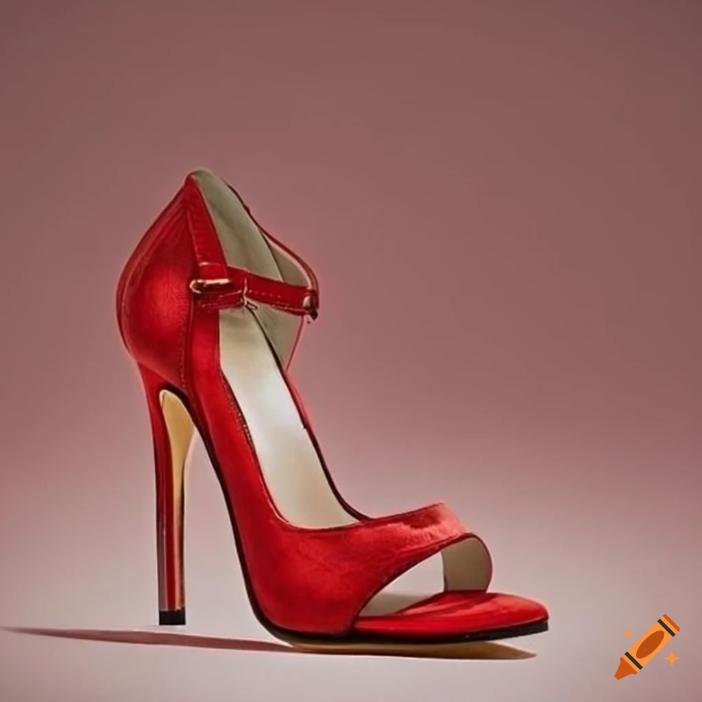 Red high heels on Craiyon