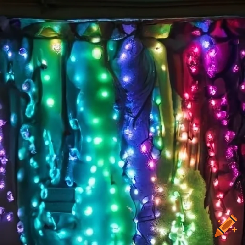 Pastel christmas lights on Craiyon