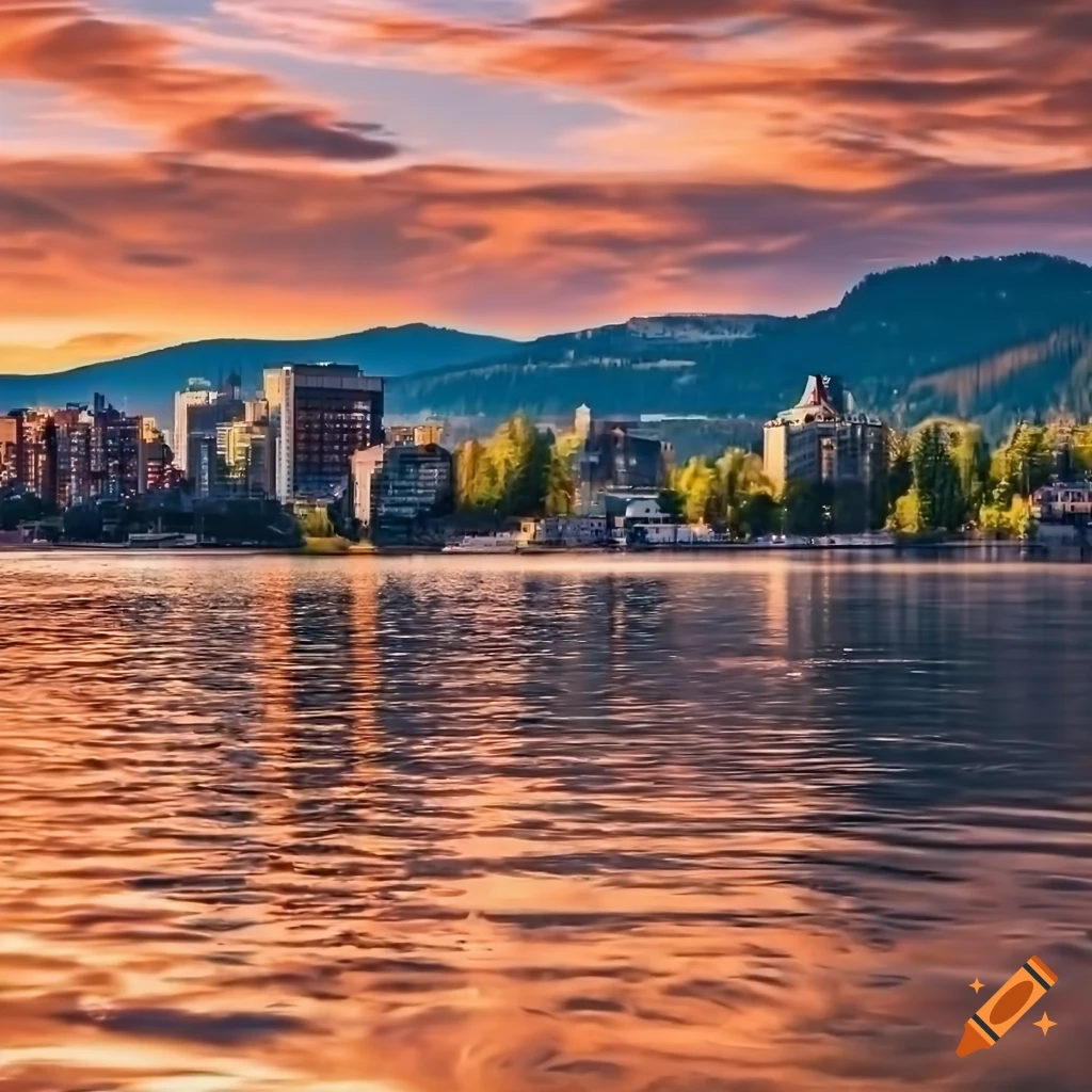 Ultra realistic high definition photograph of kelowna, british columbia
