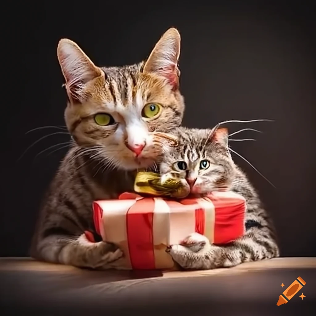 Cat brings gifts to owner