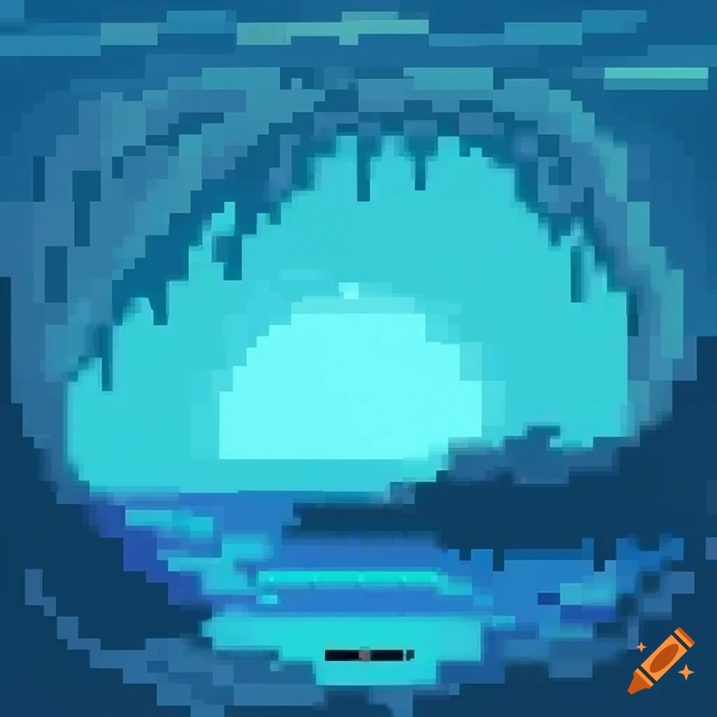 Ocean, pixel art
