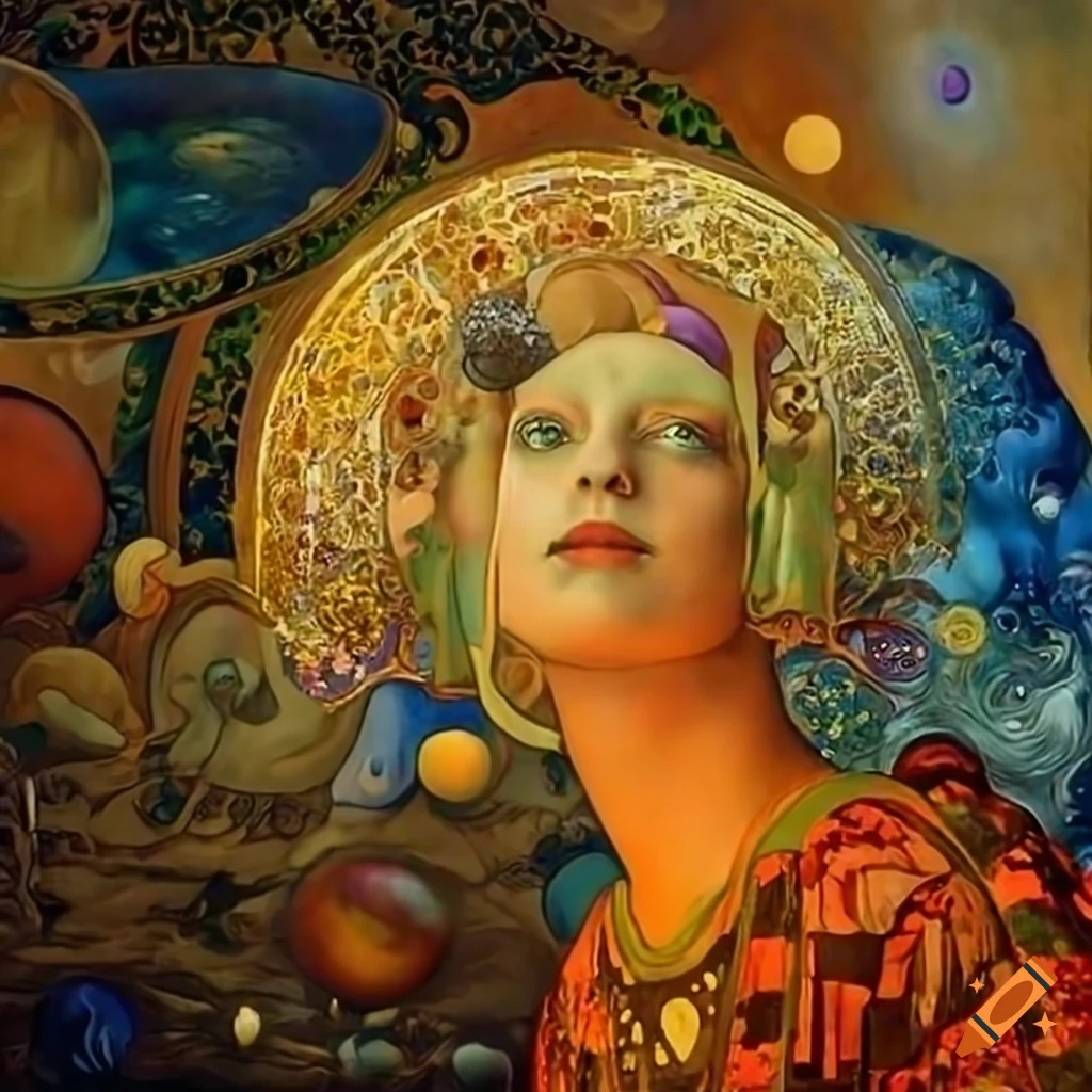 Diego Rivera futuristic painting of "The Time Machine". Wide view, Long ...