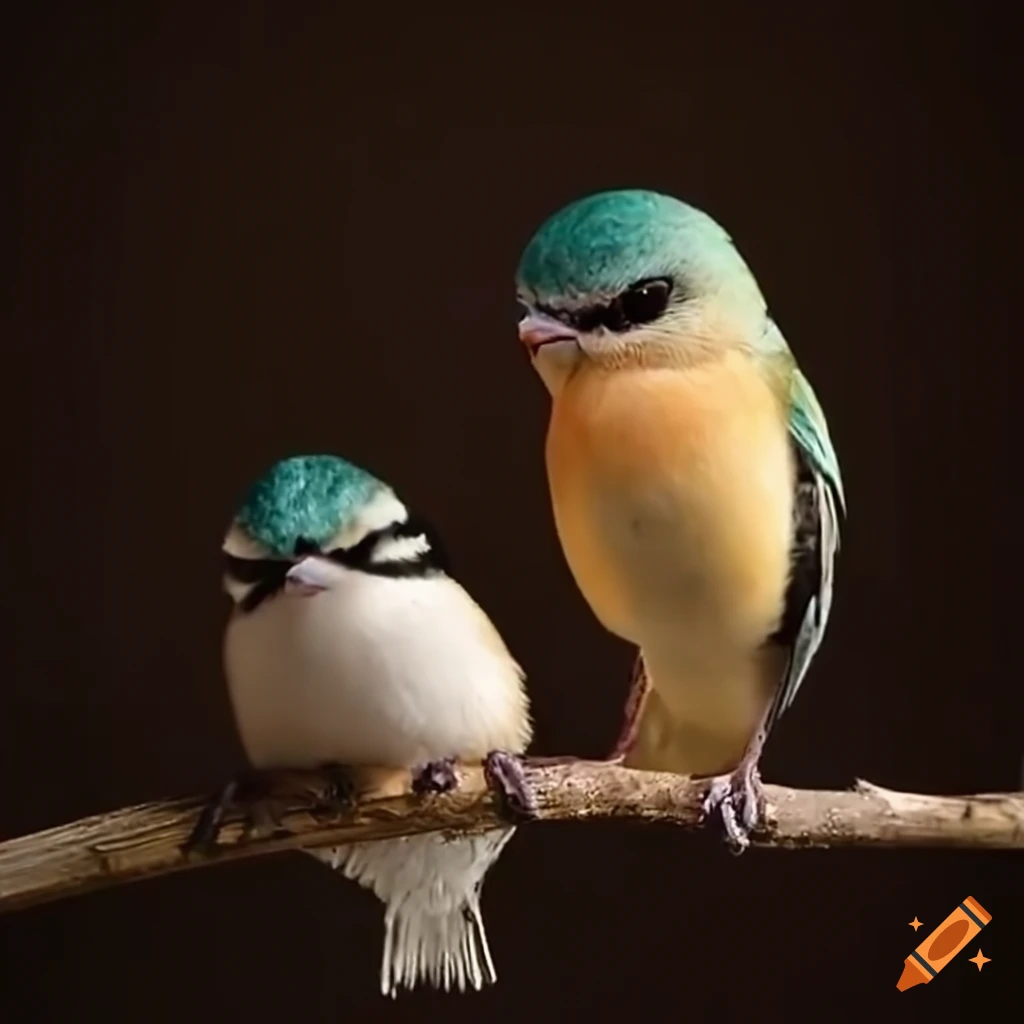 real colorful birds