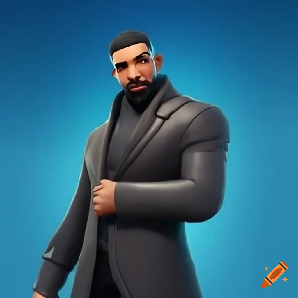 Drake as a fortnite skin on Craiyon