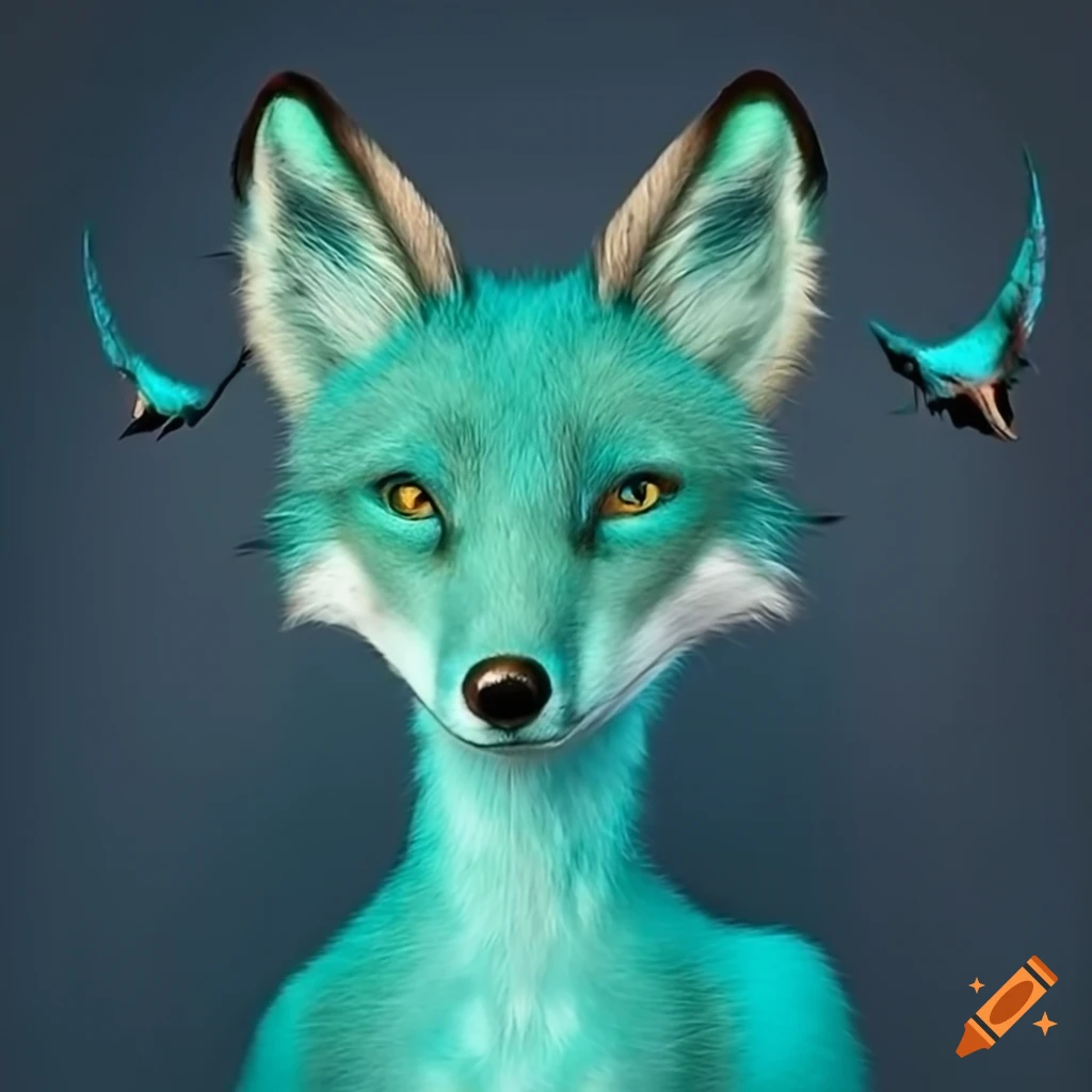 Teal Fox Leggings Teal Fox Leggings