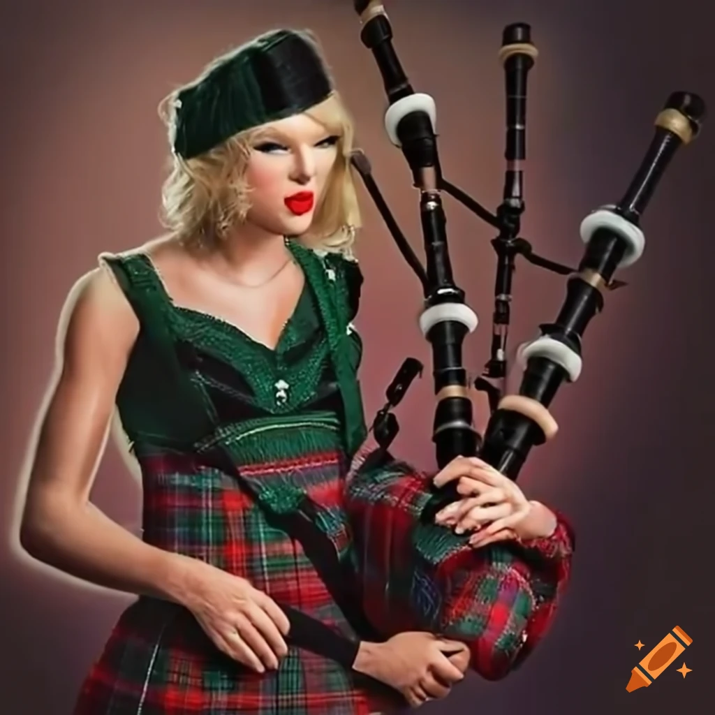 Taylor swift playing bagpipes