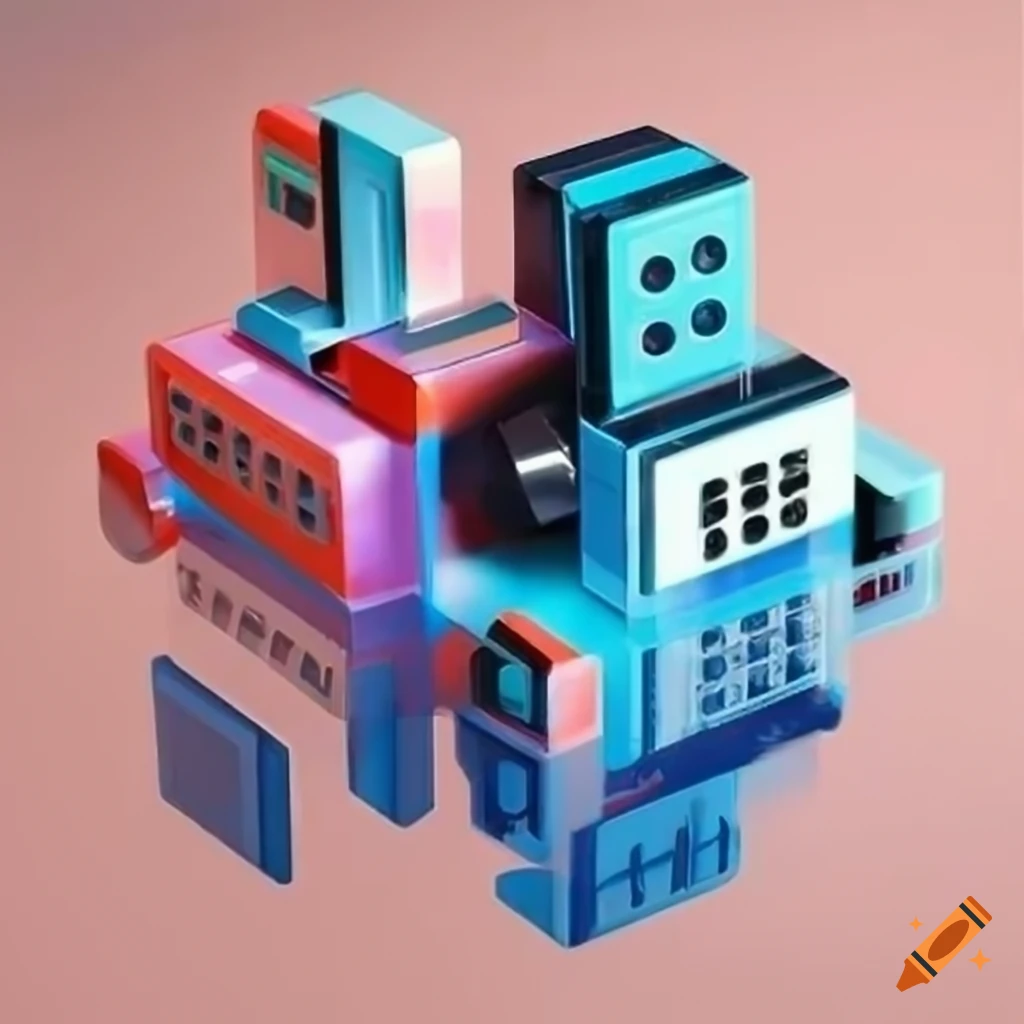 Логотип кандинский мондриан синий желтый микроскхема электроника ...