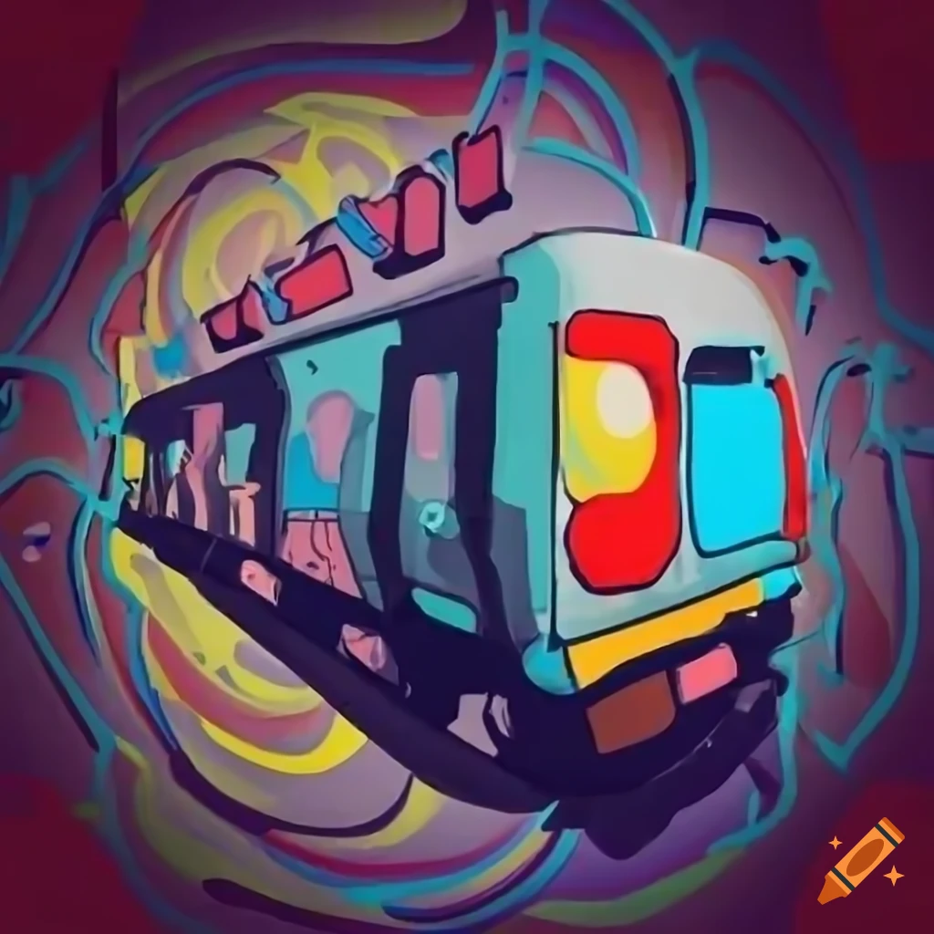 A logo with the words subway surfers in graffiti text with a