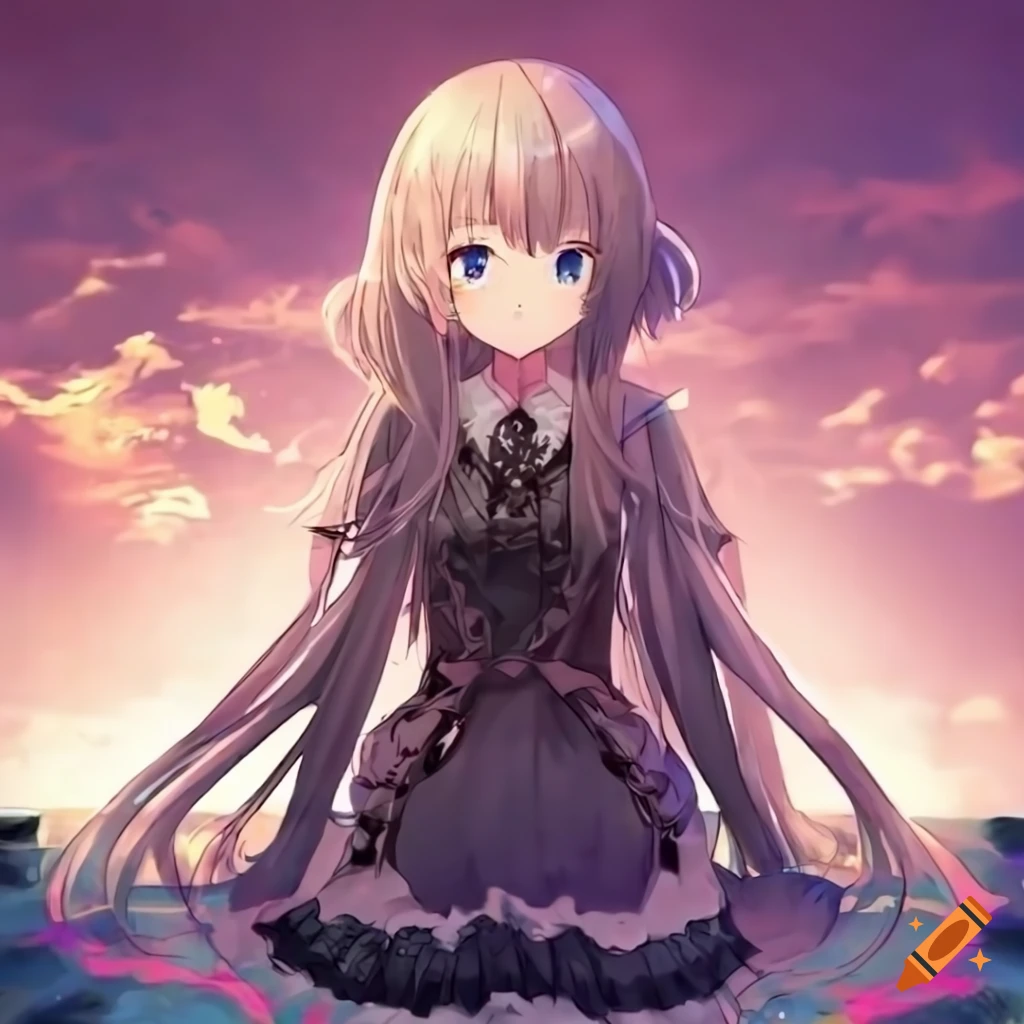 anime girl, 4k, 9:16