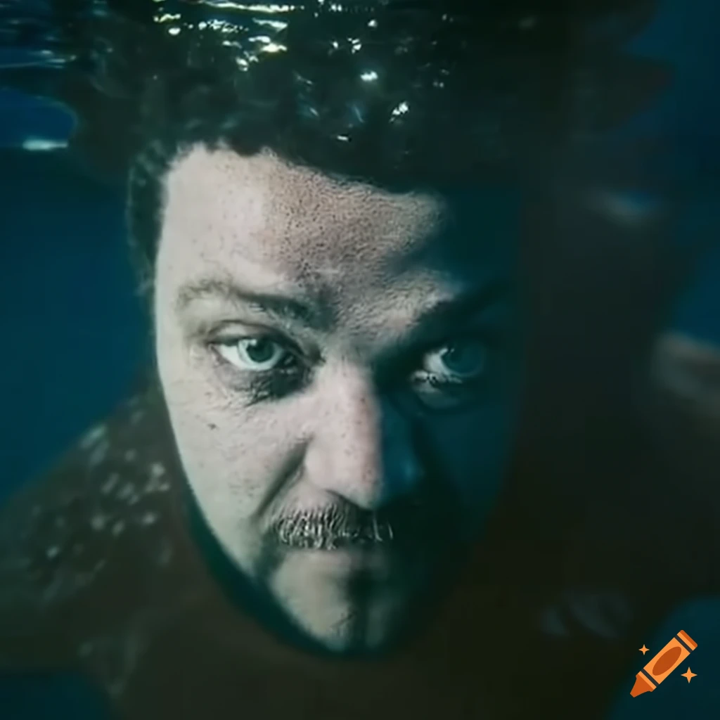 Bam margera skateboarding underwater on Craiyon