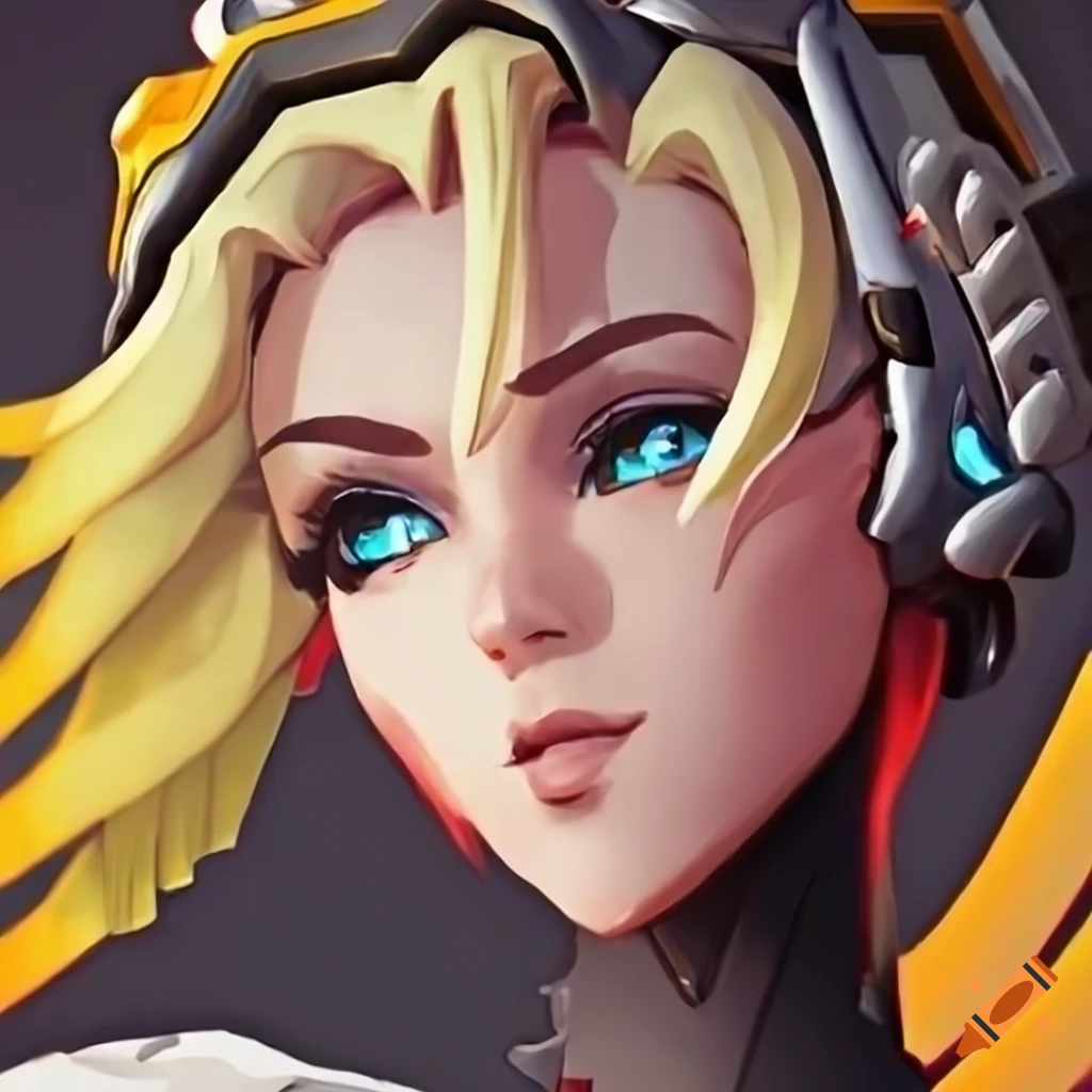 Mercy from overwatch on Craiyon