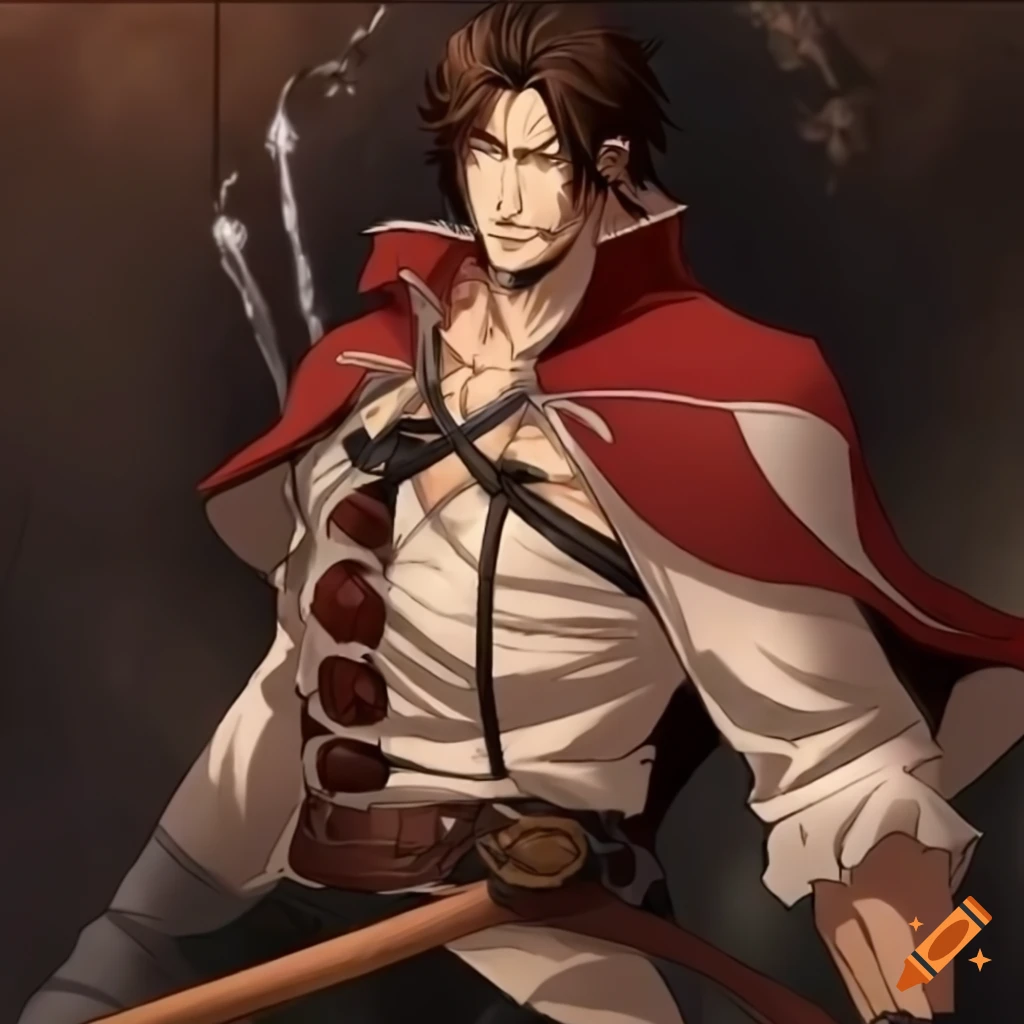 Trevor Belmont From Castlevania Anime Series As Witcher On Craiyon