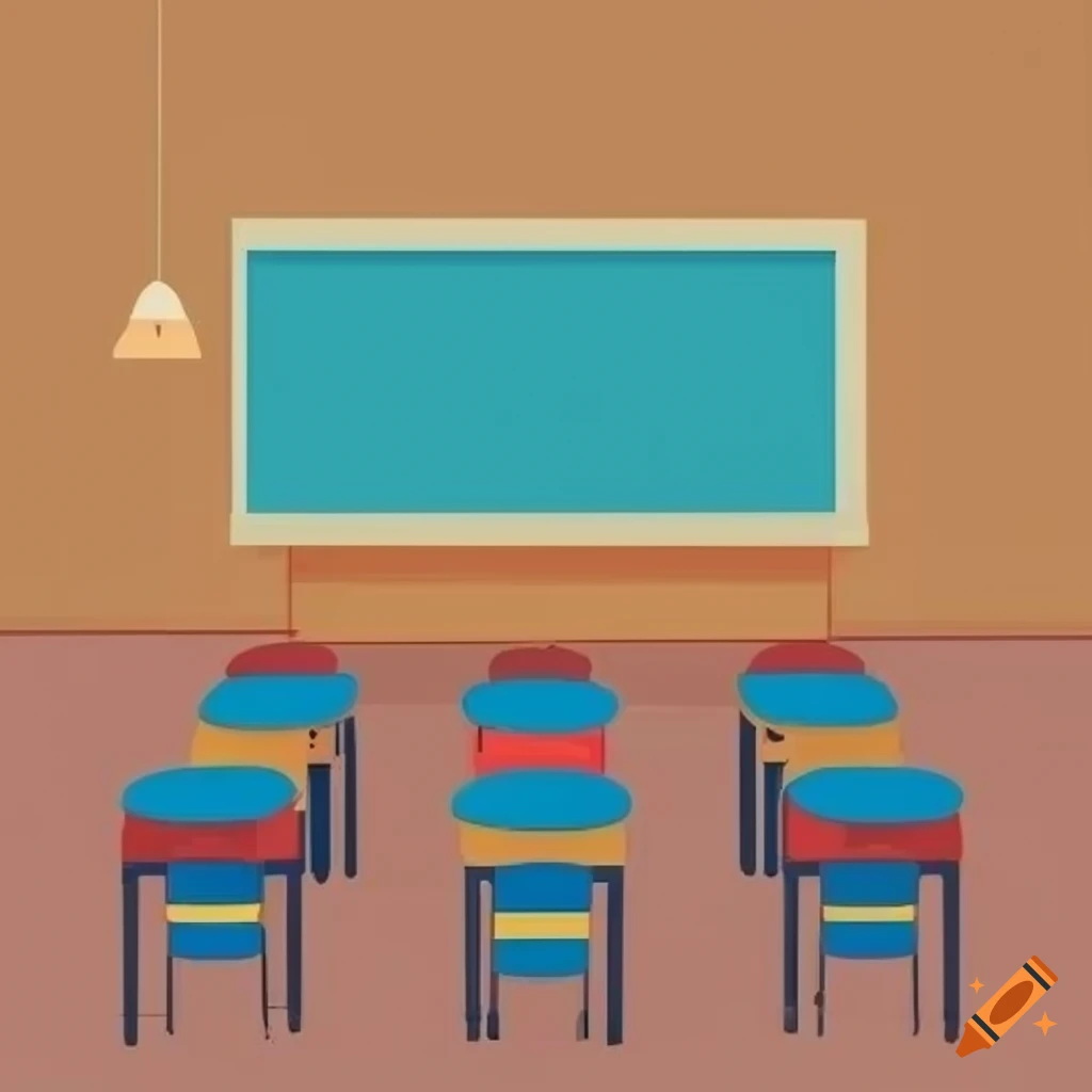 classroom cartoon empty