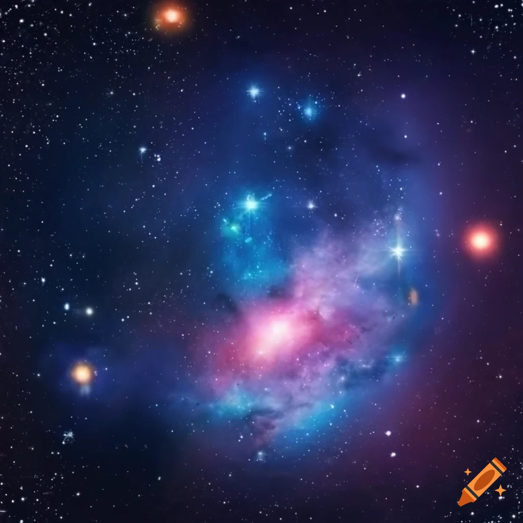 Kosmos with stars on Craiyon