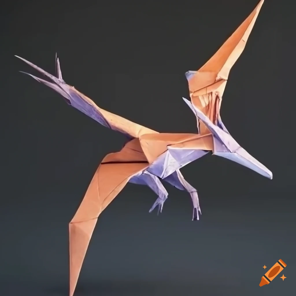 Pterodactyl origami realistic