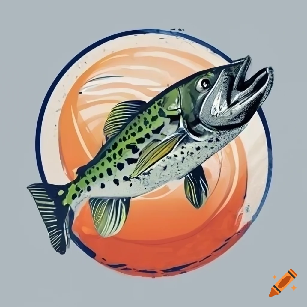 Bass fishing tshirt design on Craiyon