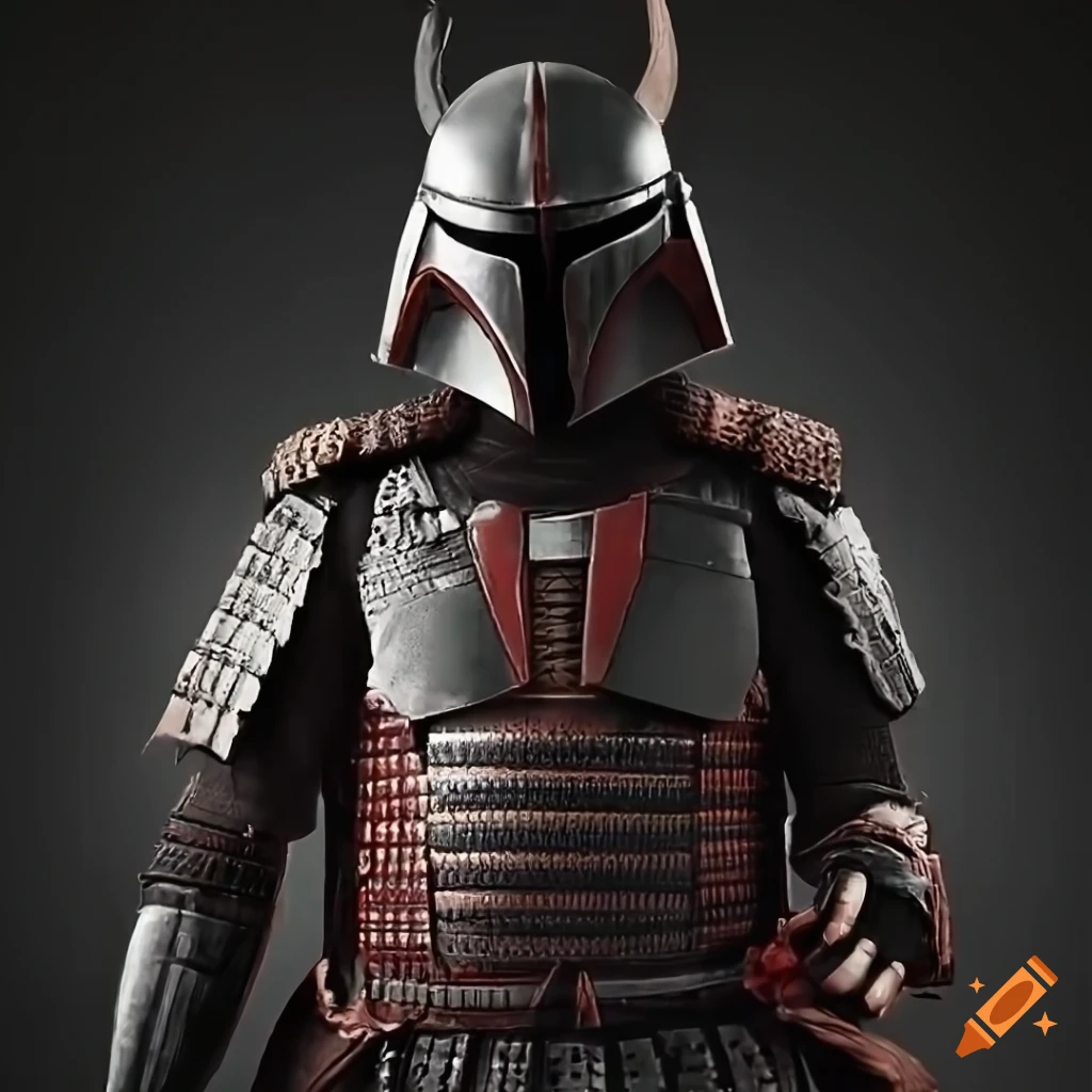 Dark vador as a samurai, displayed armor, edo era, realistic, 4k, star  wars, mandalorian on Craiyon
