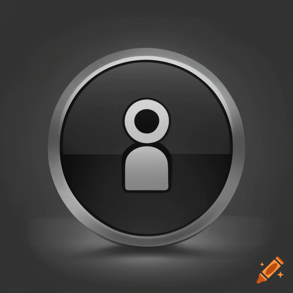 Personel icon with black background