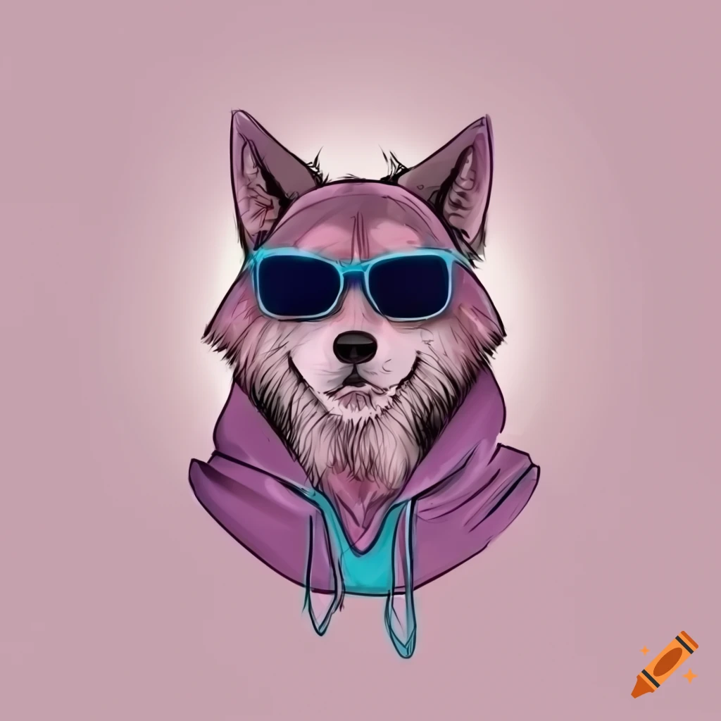 Wolf Sunglasses 80s Vibe by Badgers-Artopia on DeviantArt
