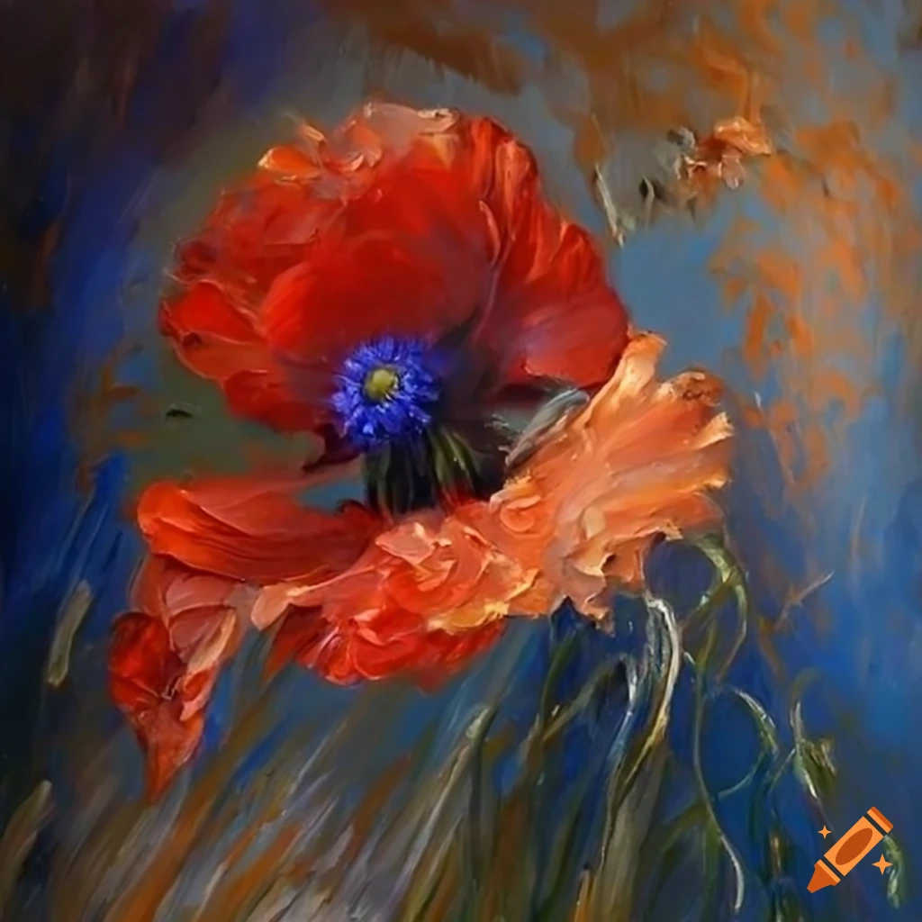 poppy flower painting monet