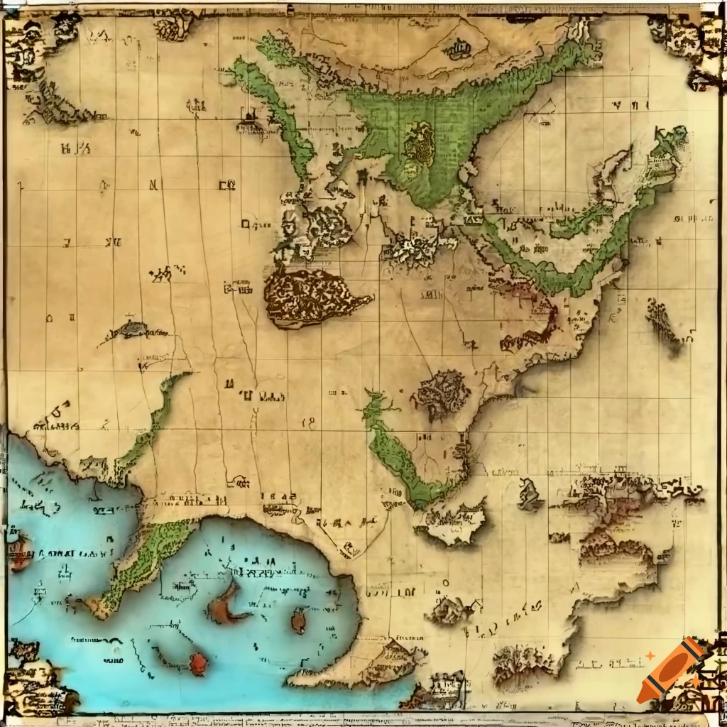 Fantasy continent map showing - 1de29ff0c35b476bbf931af16ea48879.webp