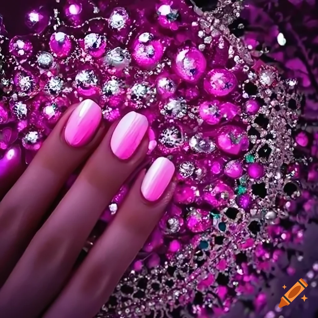 Neon nail art design | Beautiful nail art design using Diamo… | Flickr