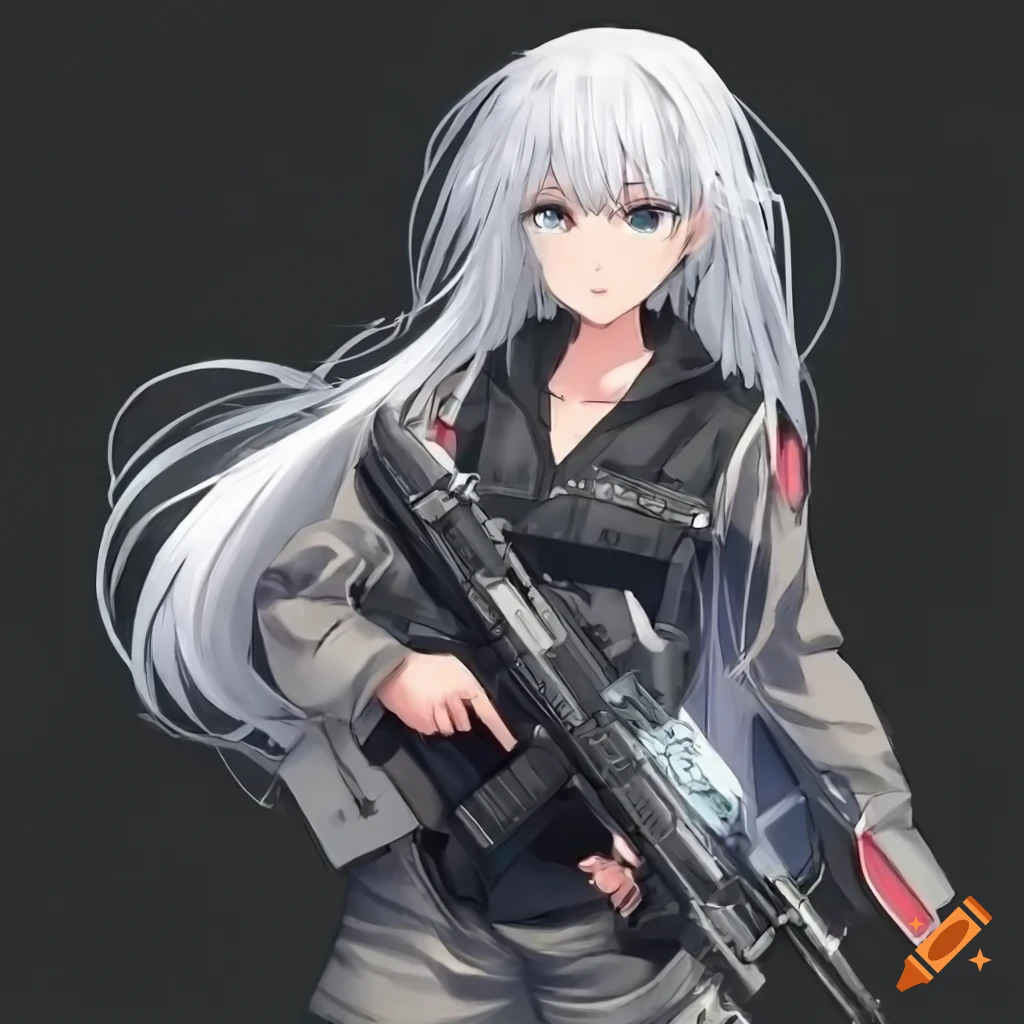 HD wallpaper: fifteen_199, anime girls, anime girls with guns, tactical |  Wallpaper Flare
