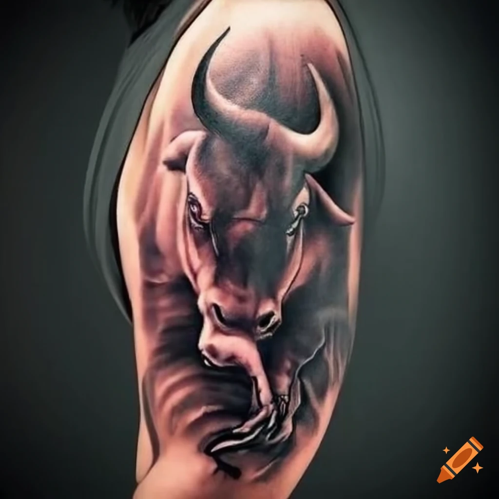 Premium Vector | Black bull tattoo vector design