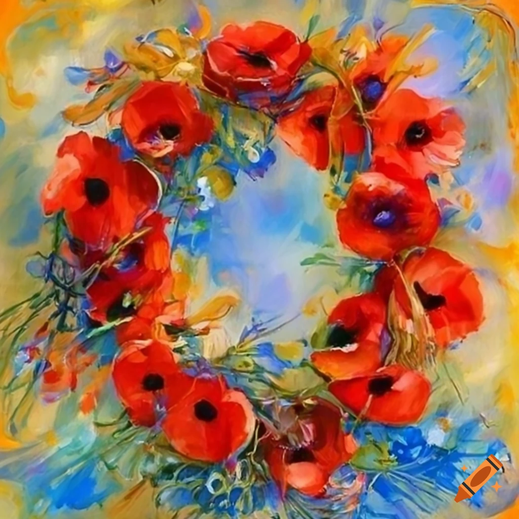 poppy flower painting monet