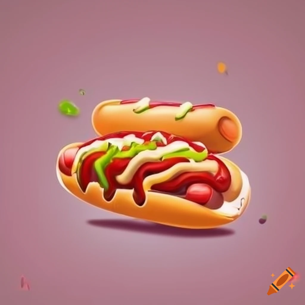 Crie uma logo para lanchonete sobre cachorro quente, escreva d & a em  cima e hotdogueria em baixoo
