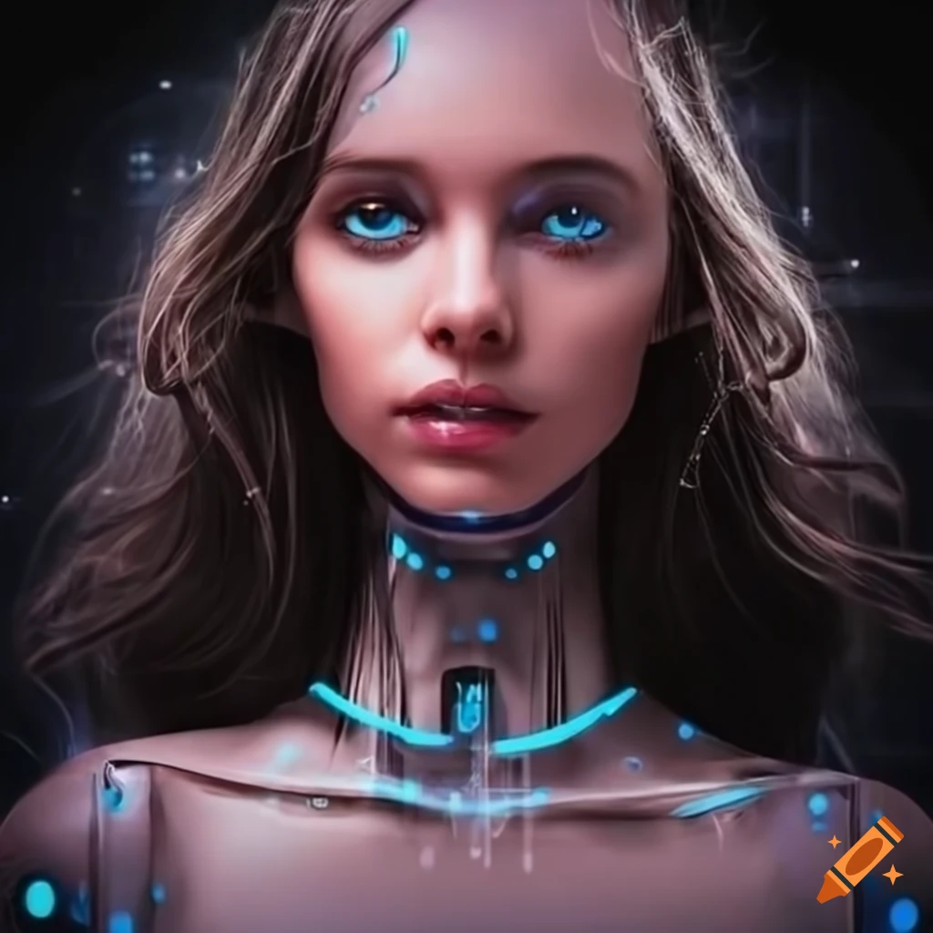 Artificial intelligence girl on Craiyon