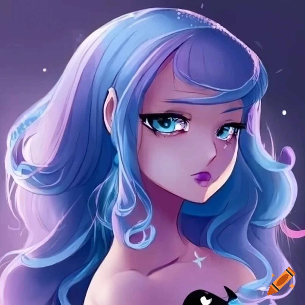 Princess Luna Cartoon Illustration Costume design, Anime, purple, legendary  Creature png | PNGEgg