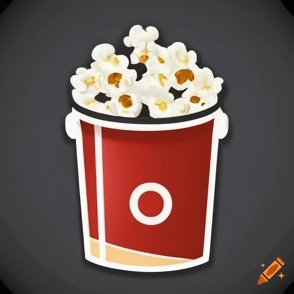Amazon.com: 1/8 Sheet ~ Popcorn Logo Background Birthday ~ Edible  Cake/Cupcake Topper!!! : Grocery & Gourmet Food