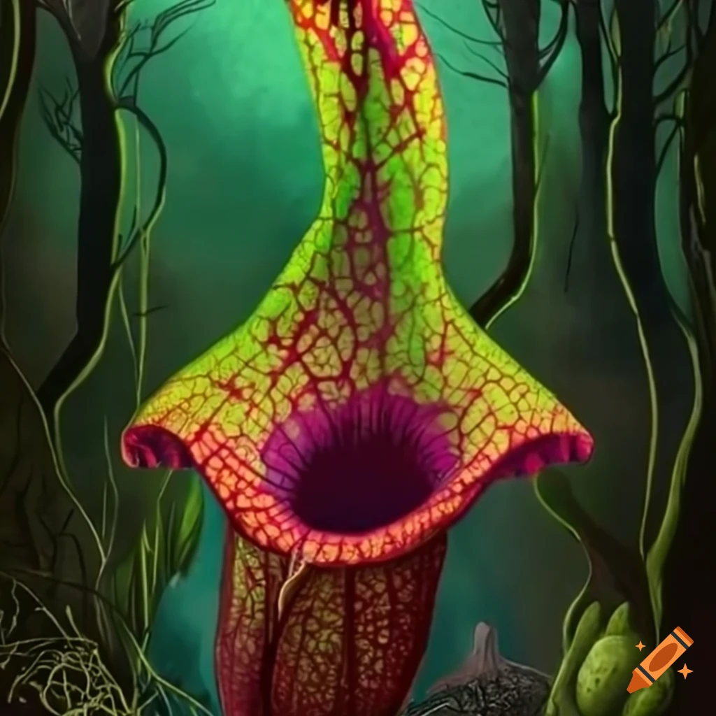 Encounter a menacing carnivorous plant known as the putrid