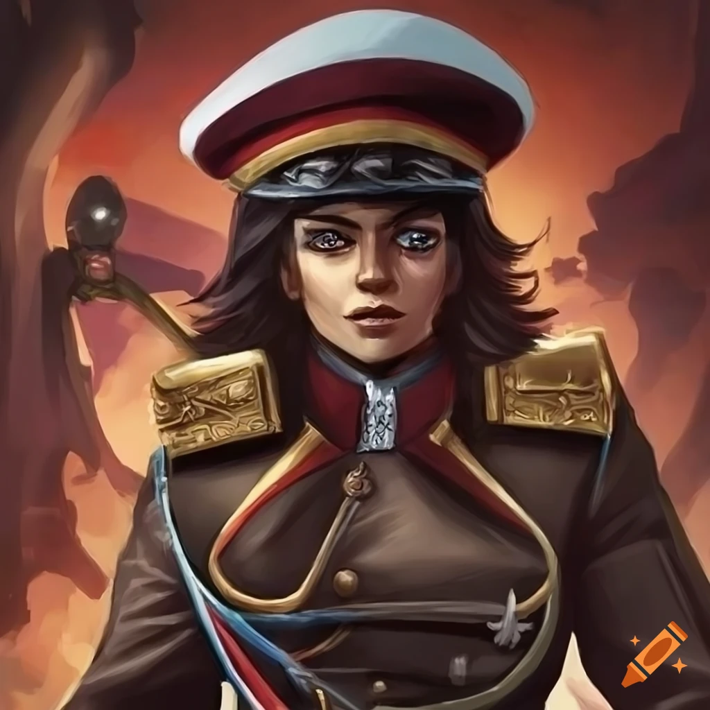 Commissar aesha delawan from warhammer 40k, indian origin on Craiyon