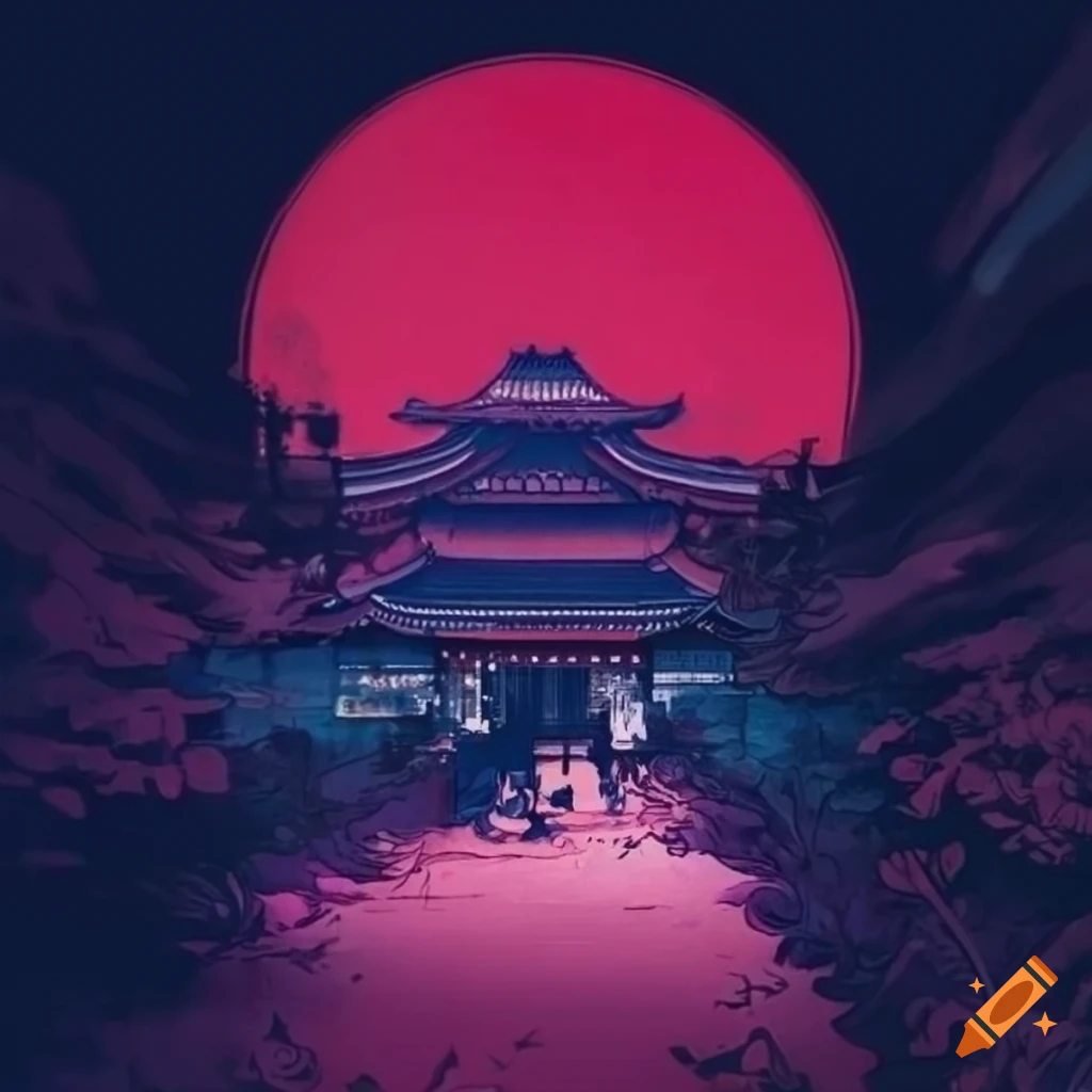 Vinyl japan lofi album cover on Craiyon