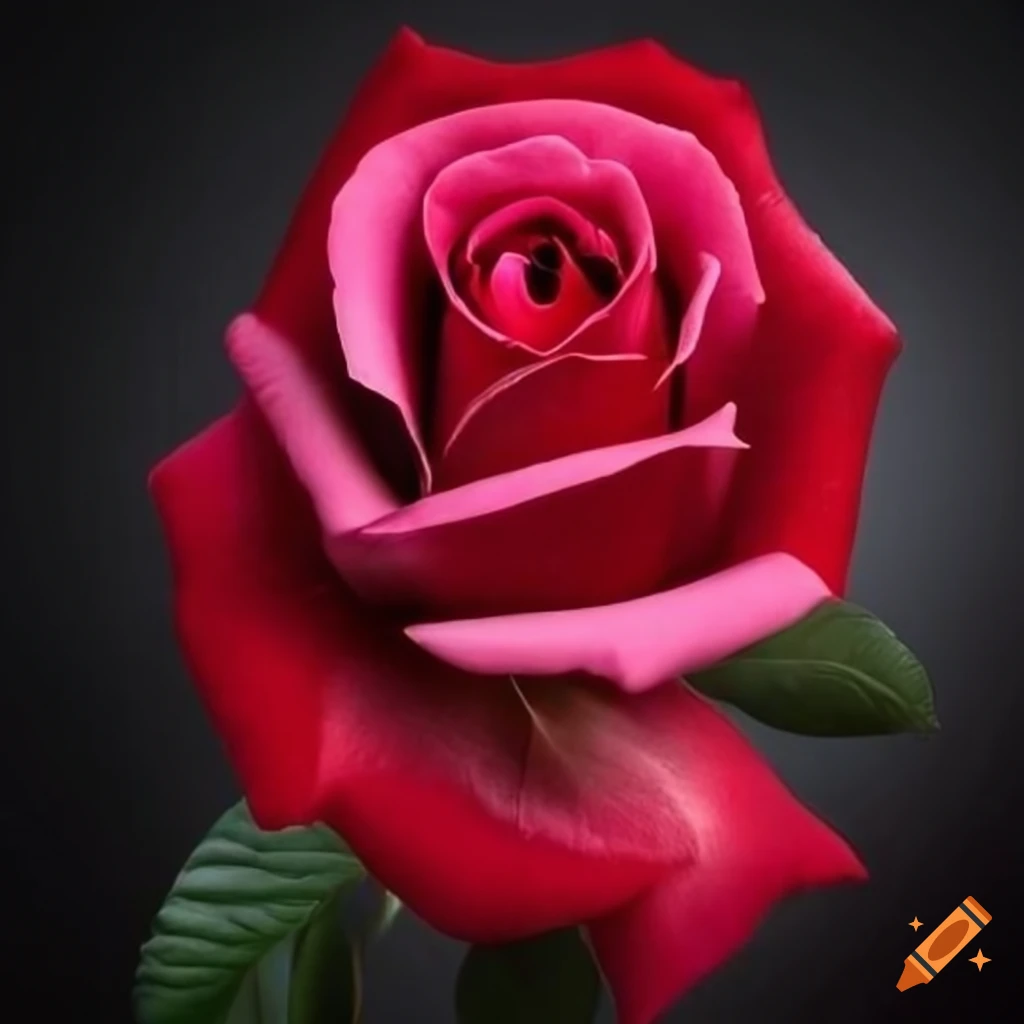 Rose Full body Color Full size Hyper realistic