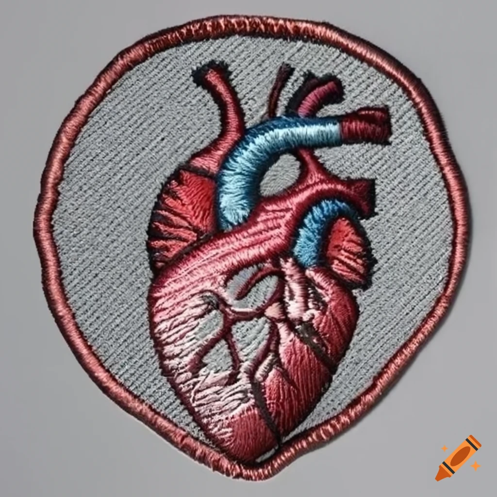 Anatomical embroidery of the Human Heart