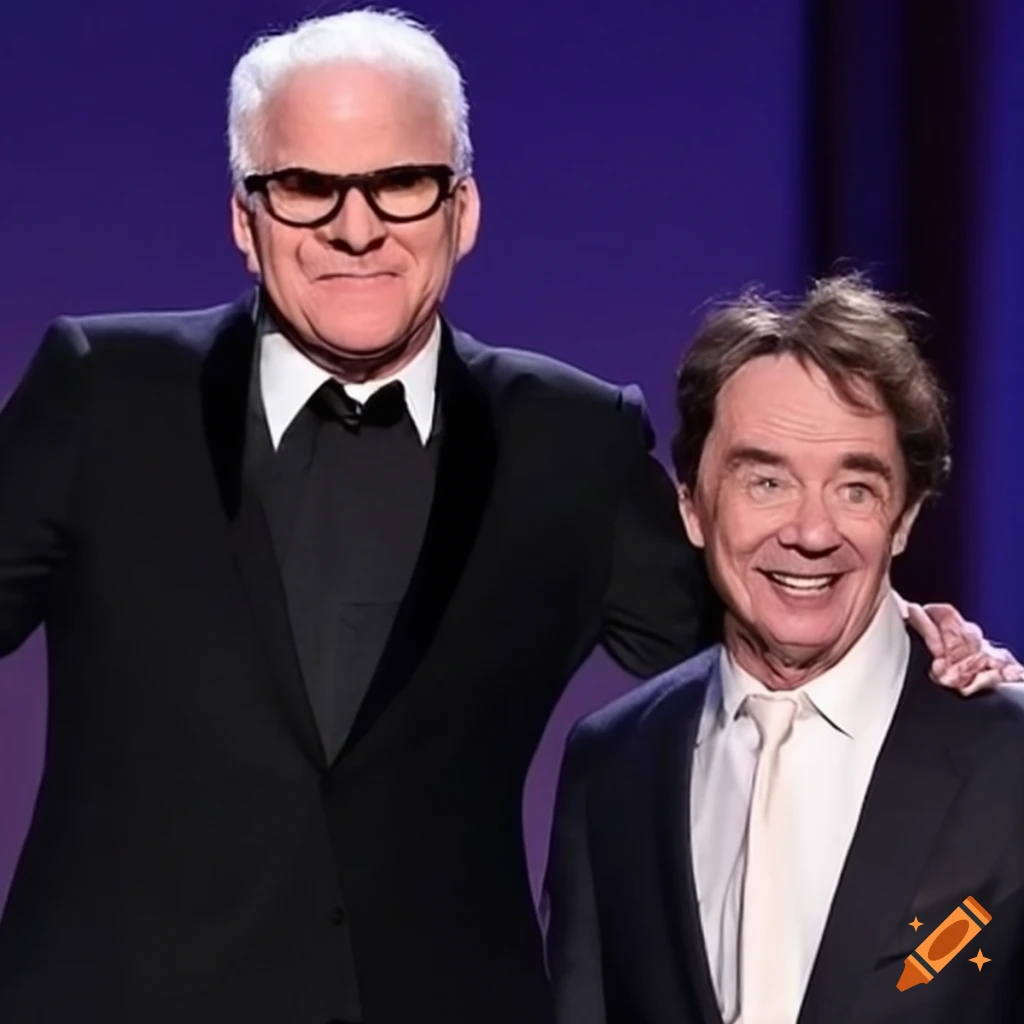 Steve martin with martin short at award show on Craiyon