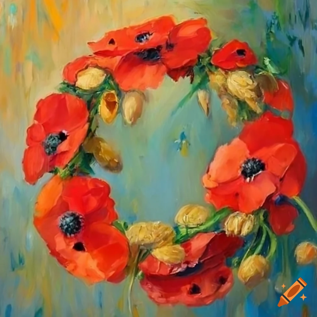 poppy flower painting monet